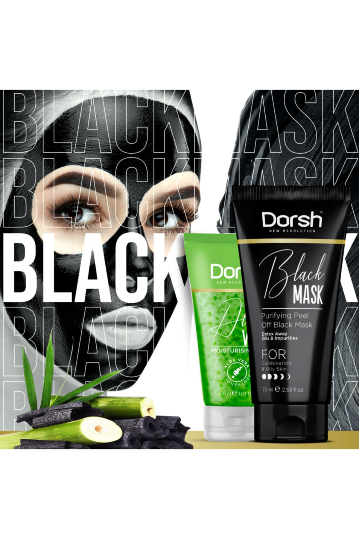 Dorsh%20Soyulabilir%20Siyah%20Maske%20-%20Siyah%20Nokta%20Ve%20Sivilce%20Karşıtı%2075%20ml%20ve%20Nemlendirici%20Aloe%20Vera%20Jel%2040%20ml