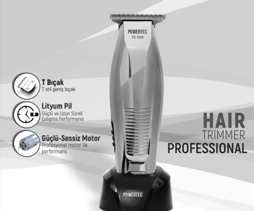 Powertec%20TR-1058%20Saç%20ve%20Sakal%20Kesme%20Traş%20Makinesi