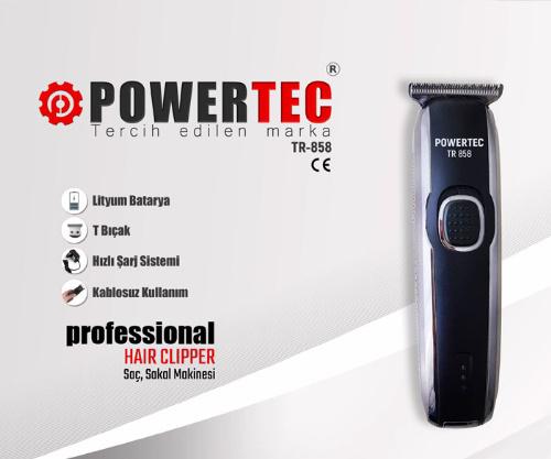 Powertec T- 858 Saç ve Sakal Kesme Tıraş Makinesi