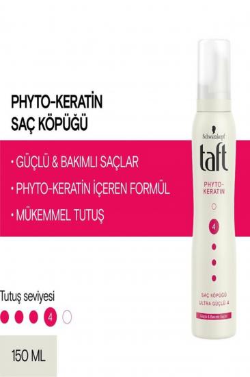Taft Saç Köpüğü Güçlü Bakımlı Saçlar - Phyto Keratin 150 ml